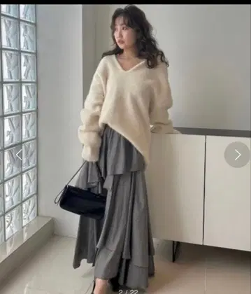 FRAY I.D 언밸런스 헤밍 캉캉 스커트