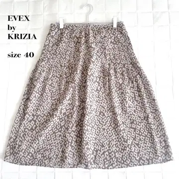 EVEX by KRIZIA 스커트 size40 레오파드풍 베이지 계열