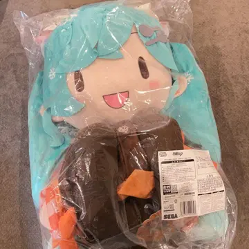 유키 미쿠 2024 후와푸치 돗데카 점보 봉제 인형 하츠네 미쿠