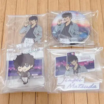 세가 럭키 쿠지 명탐정 코난 마츠다 진페이 4종 세트