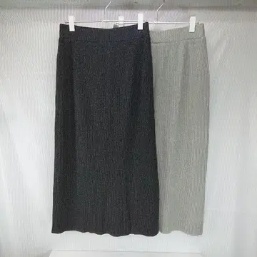 b075 니코앤드 모듬 리브 니트 스커트 라메 미사용 L 덤 포함