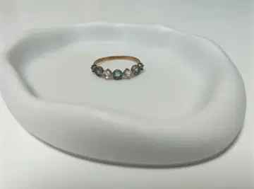 아쿠아마린 담버라이트 반지 K10 하리크와