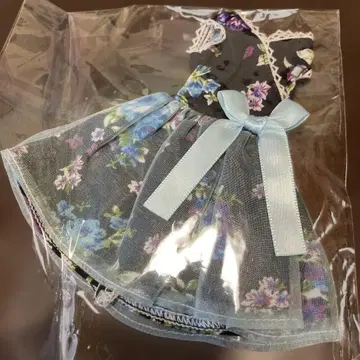 [미개봉 새상품] 리카짱 캐슬 22cm 꽃무늬 쉬폰 드레스 블루 리본