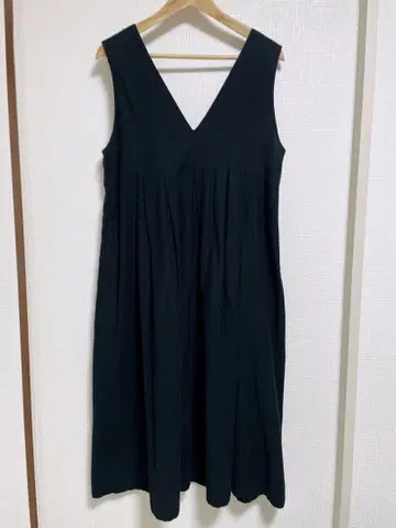 GRANDMA MAMA DAUGHTE 면 100 V넥 오버롤 스커트