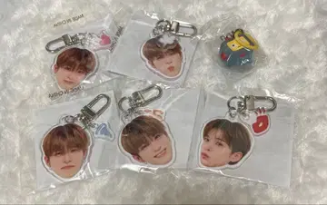 treasure 아사히 얼굴 아크링 키링 메지루시 액세서리