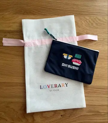 [미개봉 새상품] 러브리 바이 페이러 스시 자수 파우치