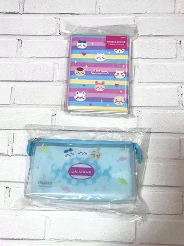 치이카와 클리어 파우치 씰북 2개 세트