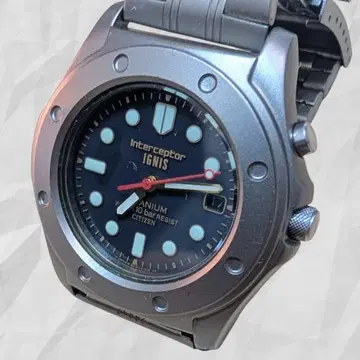 CITIZEN 시티즌 Interceptor IGNIS 티타늄 쿼츠