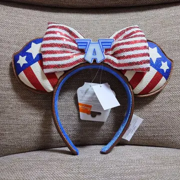 홍콩 디즈니랜드 캡틴 아메리카 머리띠