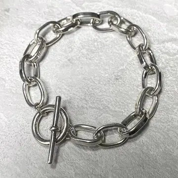 하드웨어 실버 925 팔찌 체인 실버 빈티지