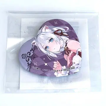 탐정은 이미 죽었다 제비뽑기당 6주년 하트 캔뱃지 시에스타 고양이 메이드