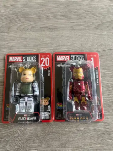 MARVEL STUDIOS 블랙 위도우 아이언맨 피규어 세트
