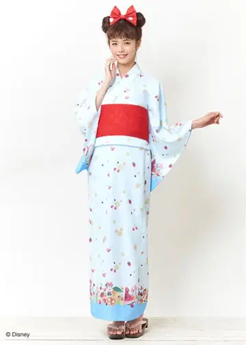 시크릿허니 디즈니 유카타 스카이블루 블루 트로피컬