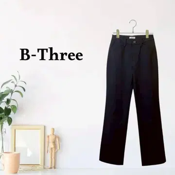 zG1422 [ XS ] B-Three 벨트 루프 스트레이트 팬츠