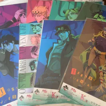 제일복권 죠죠의 기묘한 모험 K상 클리어 포스터 전 종류 컴플리트