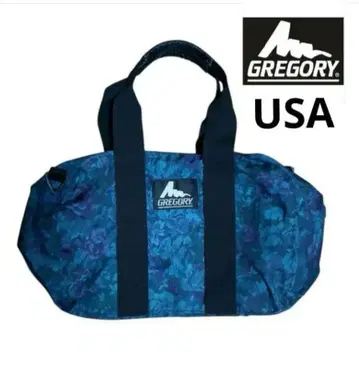 그레고리 더플백 XS 레어 구 로고 블루 태피스트리 미국제