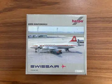 미사용 새상품 HERPA SWISSAIR Convair 440 1/200