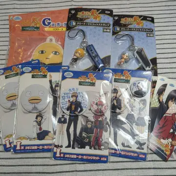 은혼 제일복권 큥캐러 월드 캔뱃지 금/은 클리너 외 일괄