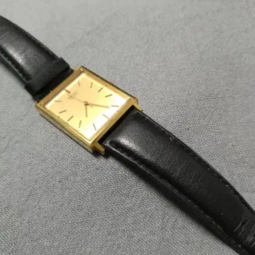 SEIKO 쿼츠 골드 스퀘어 시계