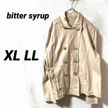 3706K 비터시럽 LL 베이지 G자켓풍 자켓 커팅 마감