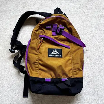 그레고리 데이팩 백팩 머스타드 퍼플 16L 새상품급 어린이 워킹에도