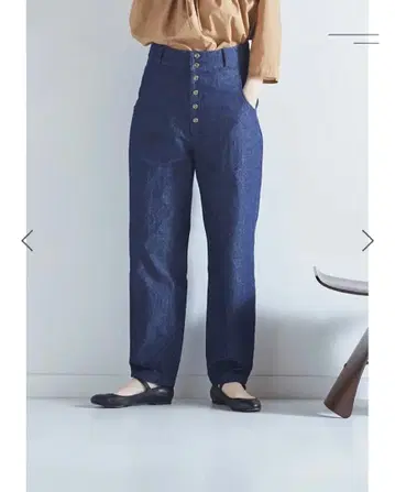 아틀리에 나루세 데님 페크탑 팬츠 38 사이즈 새상품