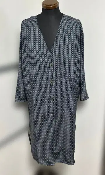 기모노 빈티지 원단 사용 리메이크 코트