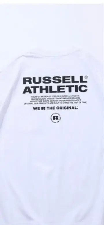 새상품 [ Russell Athletic ] 화이트 T셔츠