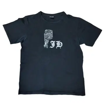 넘버나인 01SS Jimi Hendrix 성조기 T셔츠 L 4 블랙