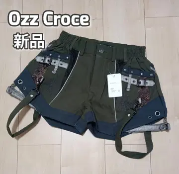 택 포함 새상품 오즈 크로체 자수&장식 벨트 포함 숏팬츠