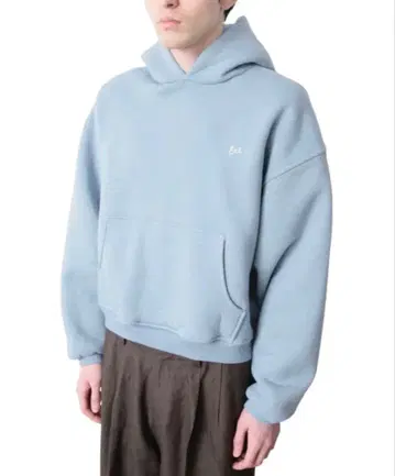 ERL HEATHERED HOODIE BLUE