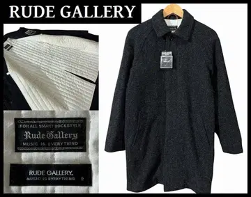 미사용 보관품 루드 갤러리 라이너 포함 트위드 스텐칼라 코트 2