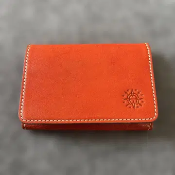 [ 새상품급 ] Dakota 다코타 명함지갑 오렌지 가죽