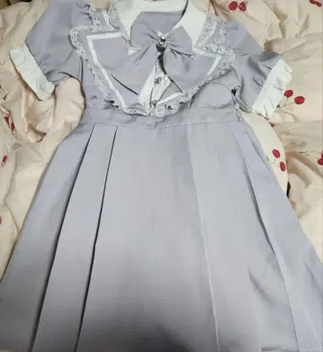 디어마이러브 연보라 프릴 반팔 원피스