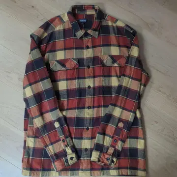 patagonia 체크 무늬 긴팔 플란넬 셔츠