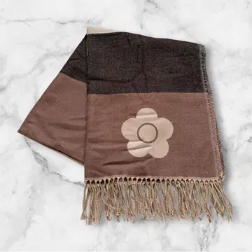 MARY QUANT 스톨 브라운 거의 미사용 레어 패턴 마리콴트