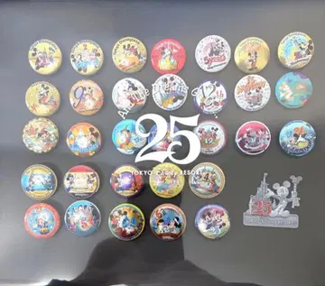 초레어 새상품급 TOKYO Disney resort 25주년 기념 캔뱃지