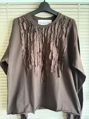 dahl'ia 큐프라 프릴 롱 셔츠