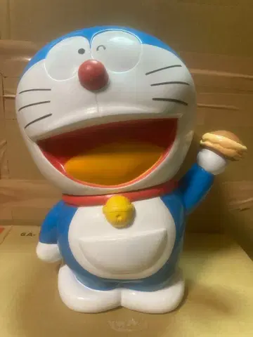 도라에몽 소프트 비닐 저금통 레트로 1996년제 거대