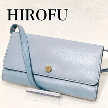 [인기] HIROFU 라이트 블루 숄더 지갑 장지갑