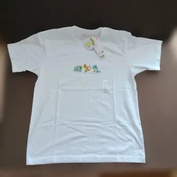 새상품 유니클로 포켓몬 UT 삼대장 L 사이즈 화이트 T셔츠