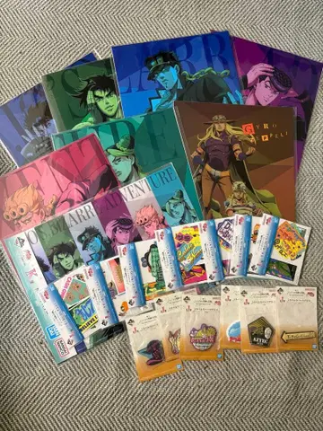 죠죠의 기묘한 모험 제일복권 K L J상 포스터 컴플리트 세트