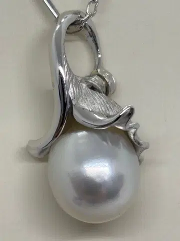 실버 진주 디자인 펜던트 목걸이 클립형 세련된 고급