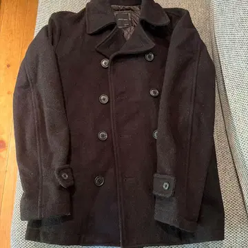 SHIPS JET BLUE 블랙 울 피 코트 M 사이즈