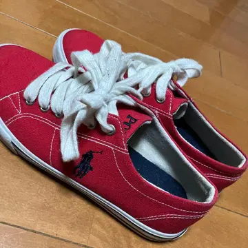 Polo 랄프 로렌 레드 스니커즈