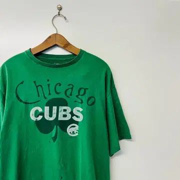 [ MLB 공식 ] 시카고 컵스 티셔츠 그린 클로버 L 사이즈