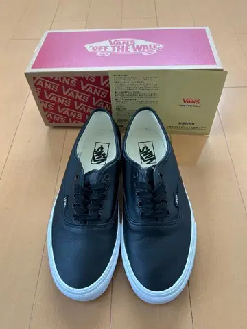 [ 미사용 ] VANS AUTHENTIC 27.0cm 가죽 블랙