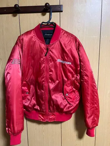 레어템 레어 Snap-on MA-1 자켓 XL 레드