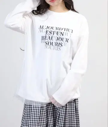 hunch 튤 레이어드 T셔츠 헌치