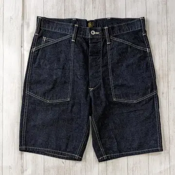 COOTIE/쿠티/데님 워크 숏팬츠/신치 벨트/버튼 플라이